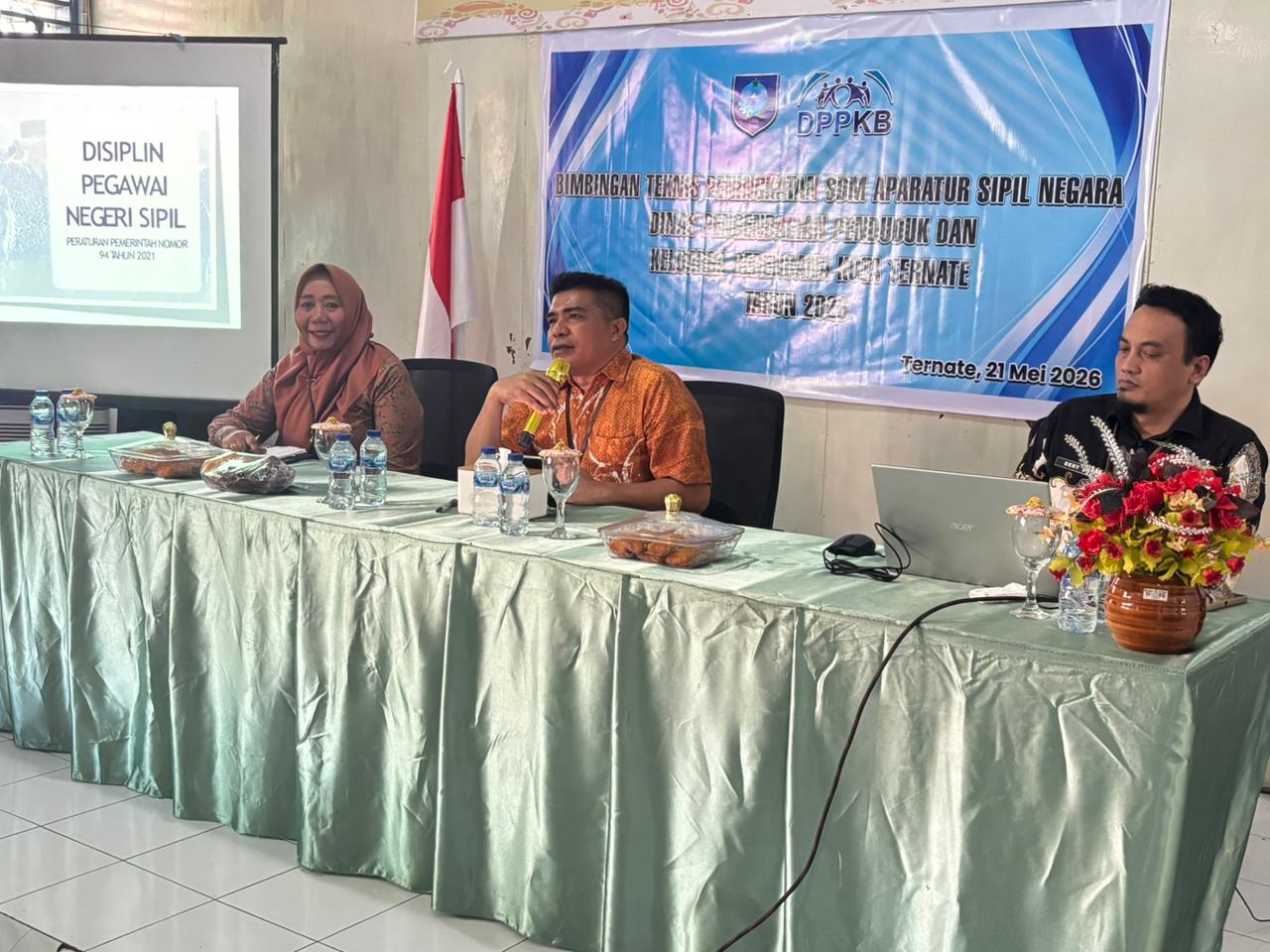 KEGIATAN BIMTEK PENINGKATAN SDM ASN PADA DINAS PENGENDALIAN PENDUDUK DAN KB KOTA TERNATE TAHUN 2026